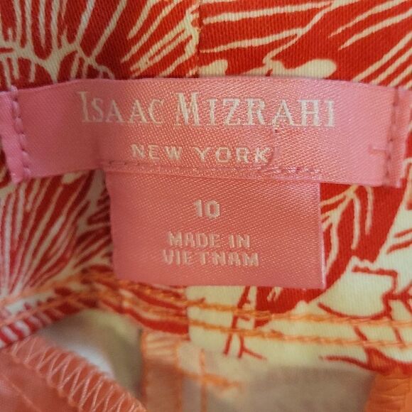 BRAND NEW ISAAC MIZRAHI PEONY FLORAL MIDI SHORT - Picture 14 of 14